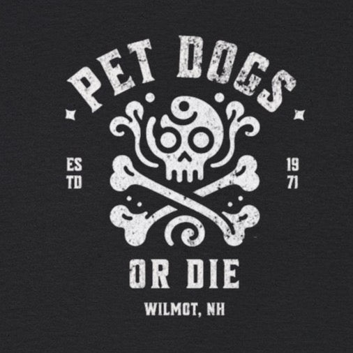 PET DOGS OR DIE Simple Version Unisex Heavy Cotton Tee