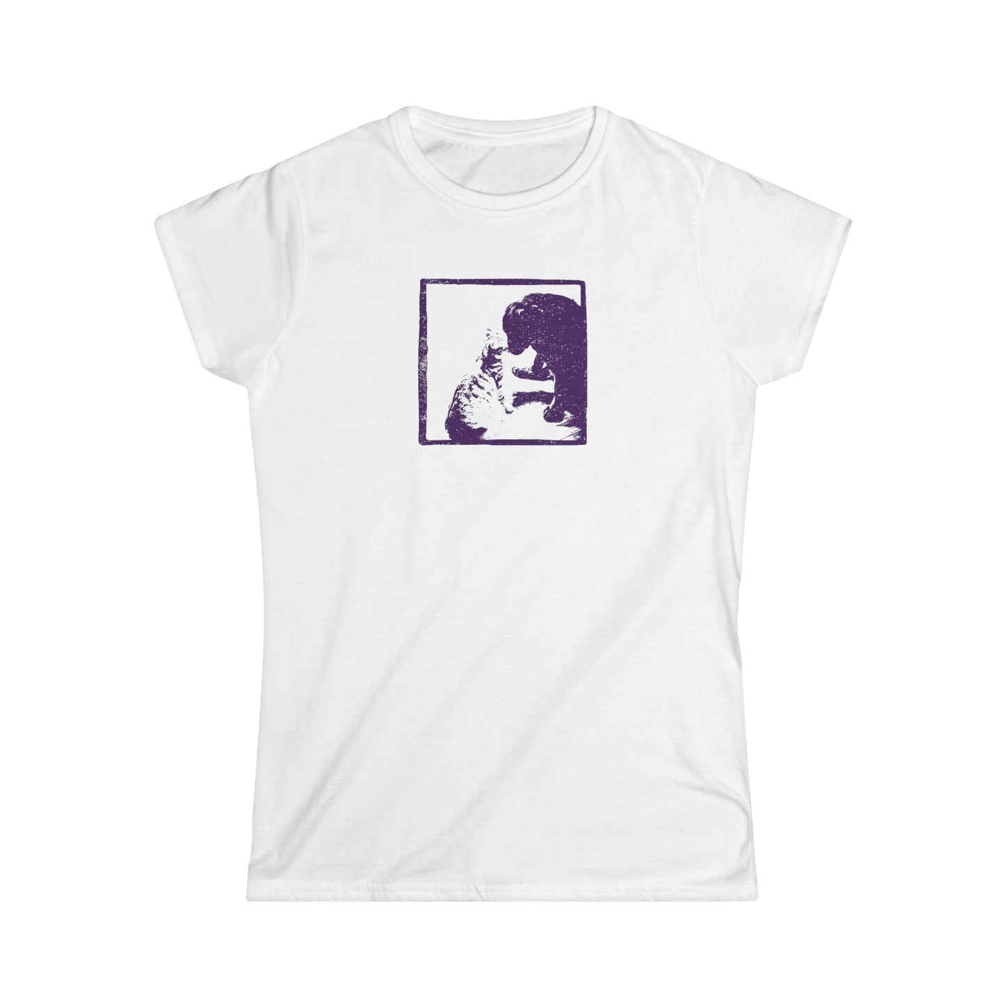 Women's Cat Loves Dog Tee