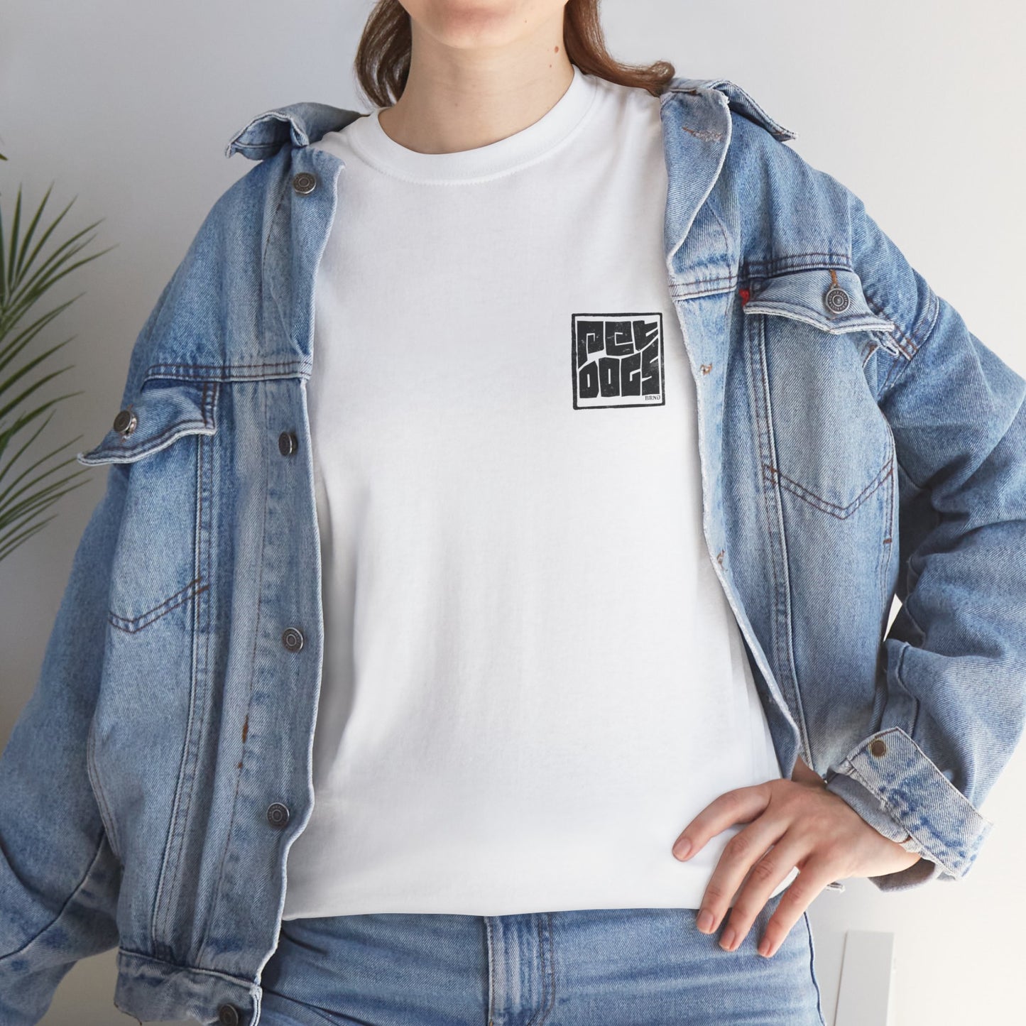 PET DOGS Ink Stamp Style Logo Tee