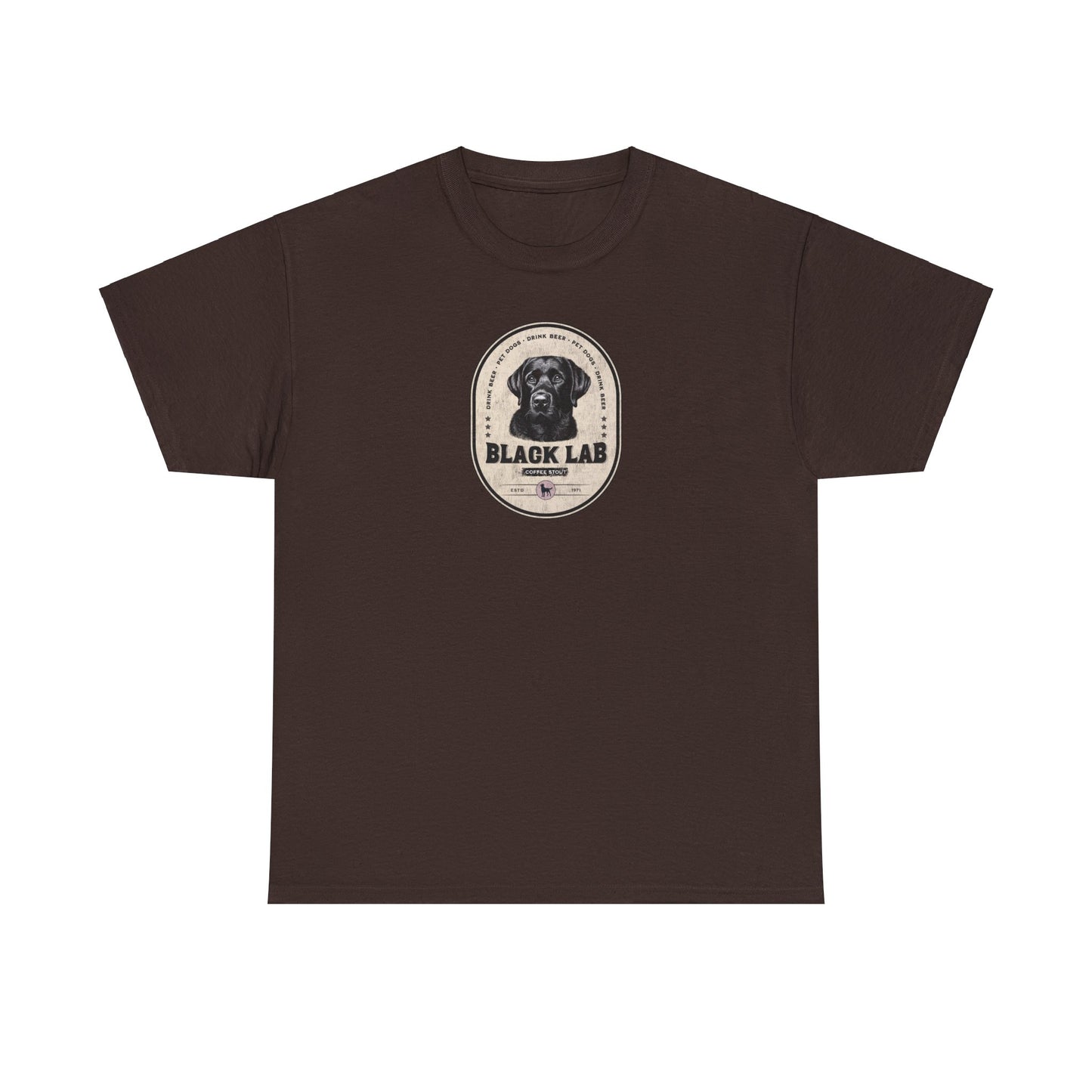 BLACK LAB COFFEE STOUT Unisex Heavy Cotton Tee