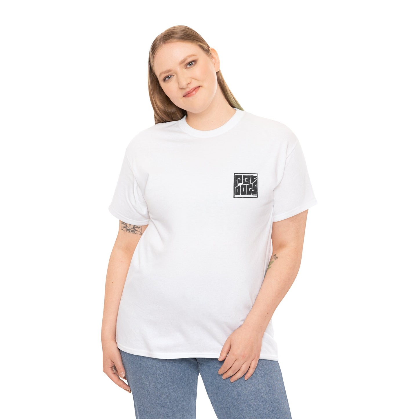 PET DOGS Ink Stamp Style Logo Tee