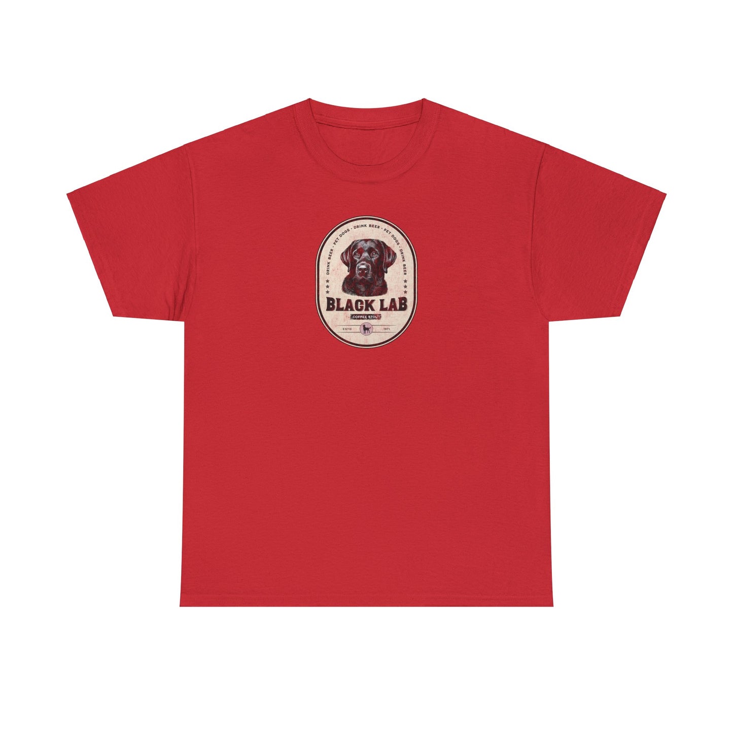 BLACK LAB COFFEE STOUT Unisex Heavy Cotton Tee