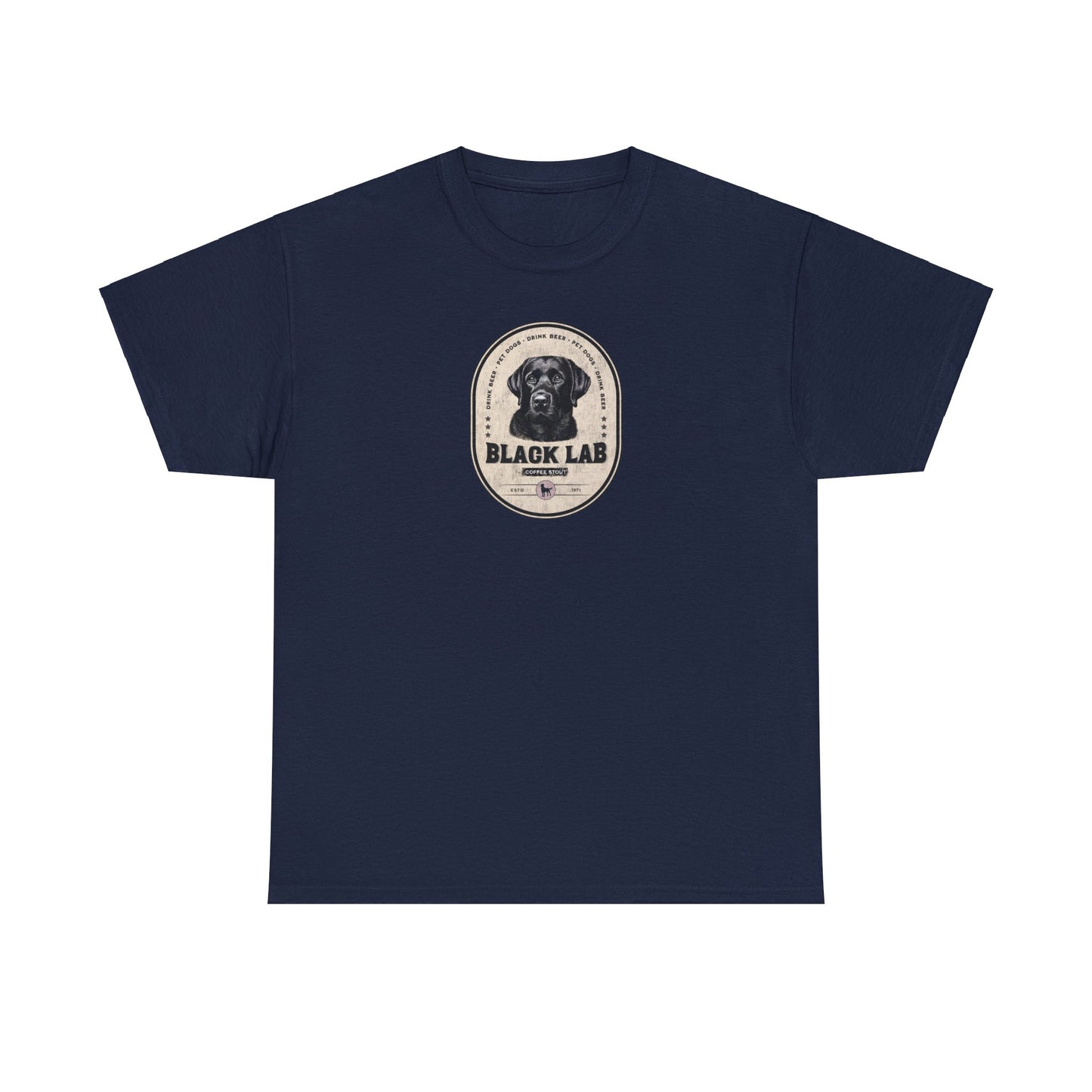 BLACK LAB COFFEE STOUT Unisex Heavy Cotton Tee