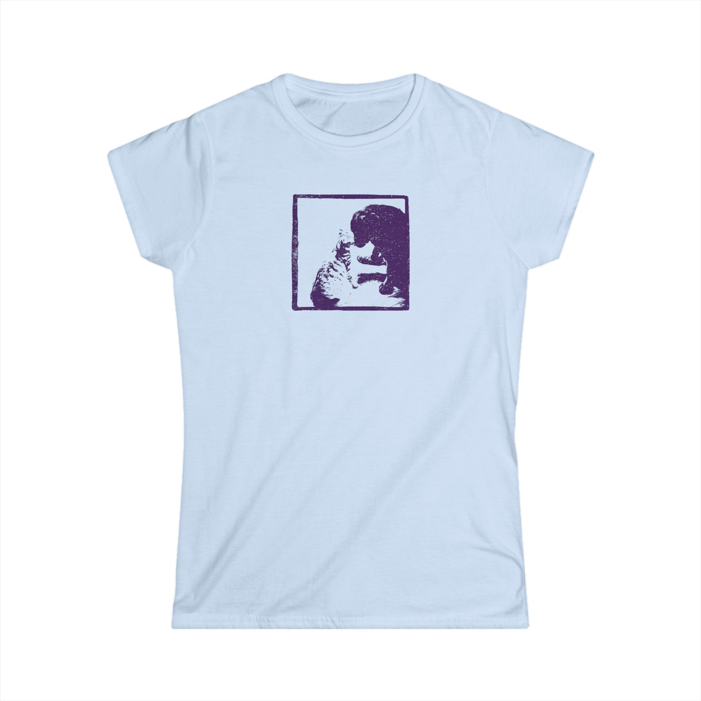 Women's Cat Loves Dog Tee