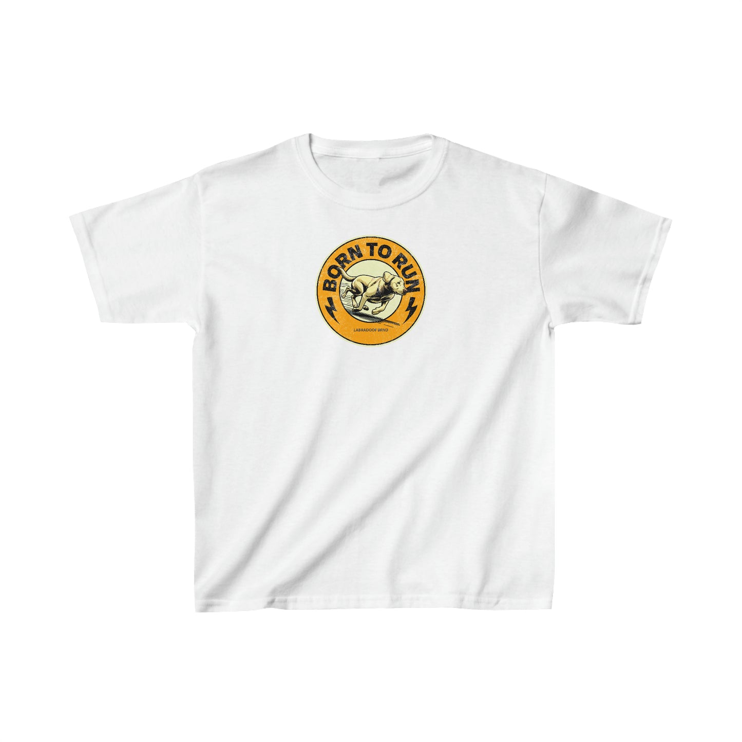 BORN TO RUN Kids Heavy Cotton Tee