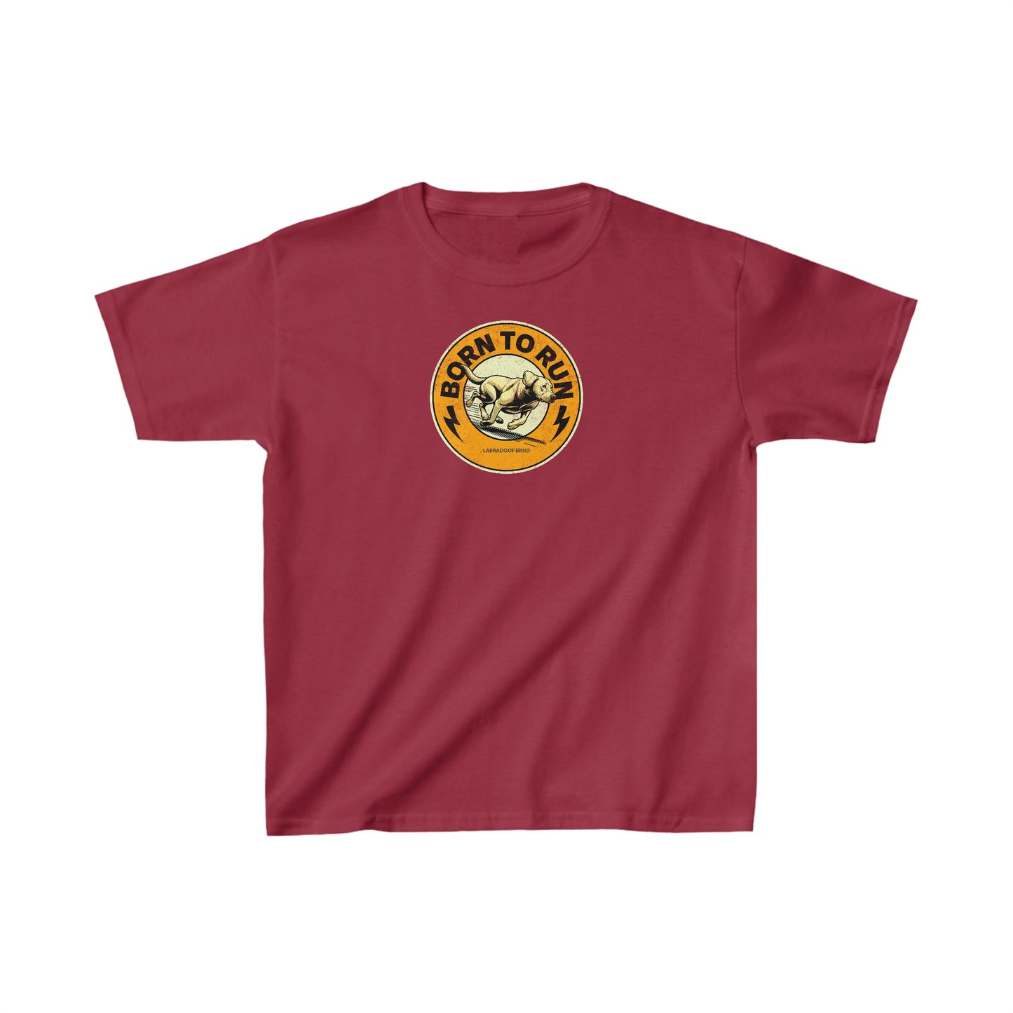 BORN TO RUN Kids Heavy Cotton Tee