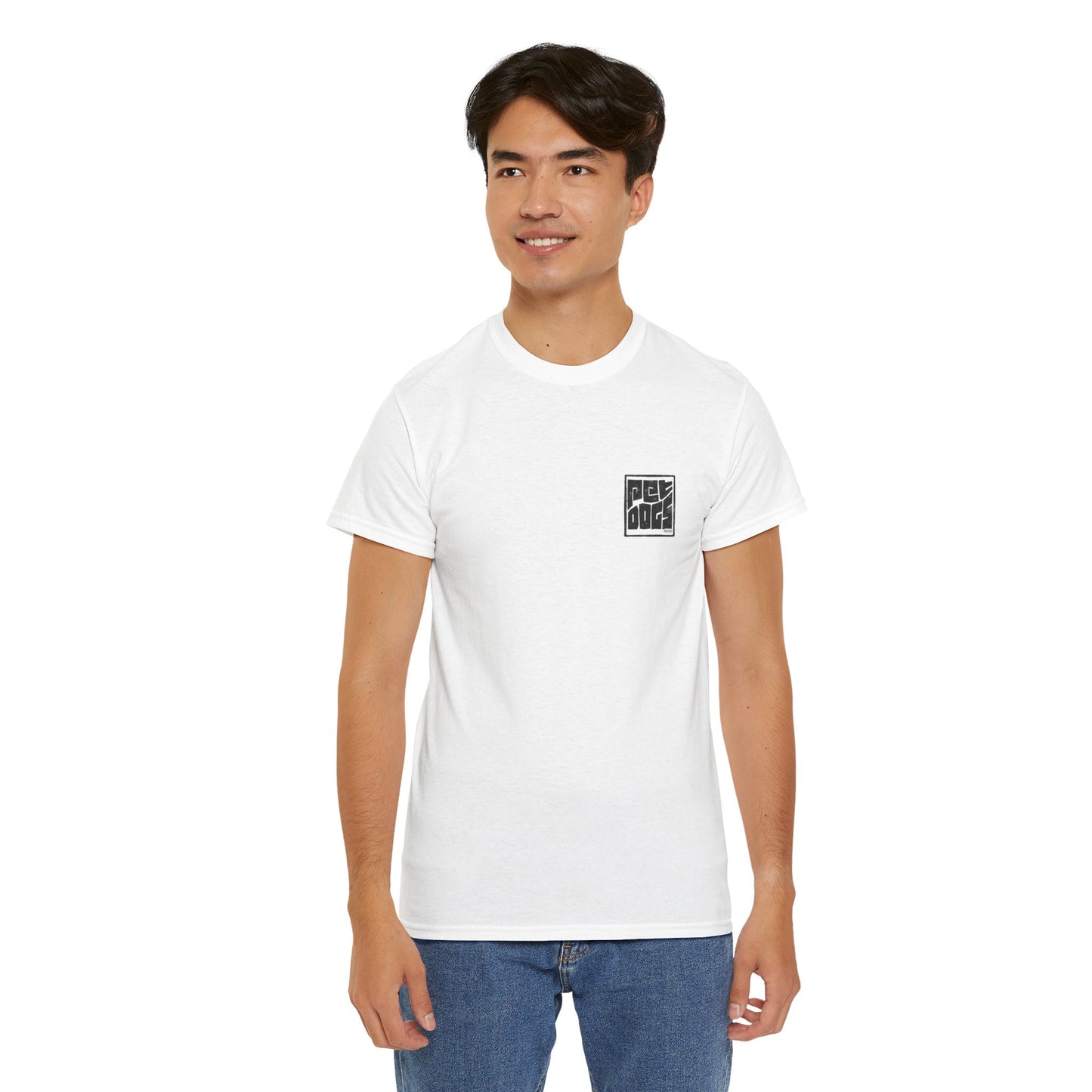 PET DOGS Ink Stamp Style Logo Tee