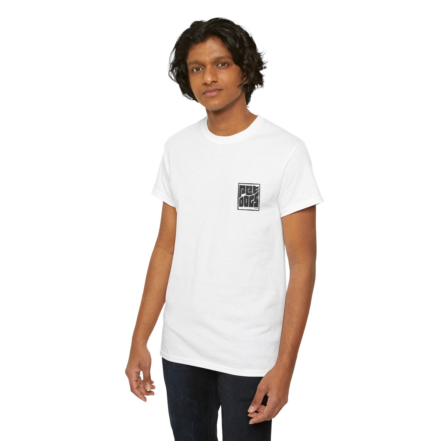 PET DOGS Ink Stamp Style Logo Tee