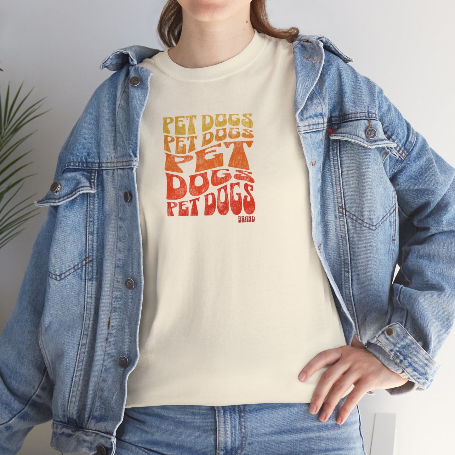 PET DOGS Groovy 70's Style Unisex Heavy Cotton Tee