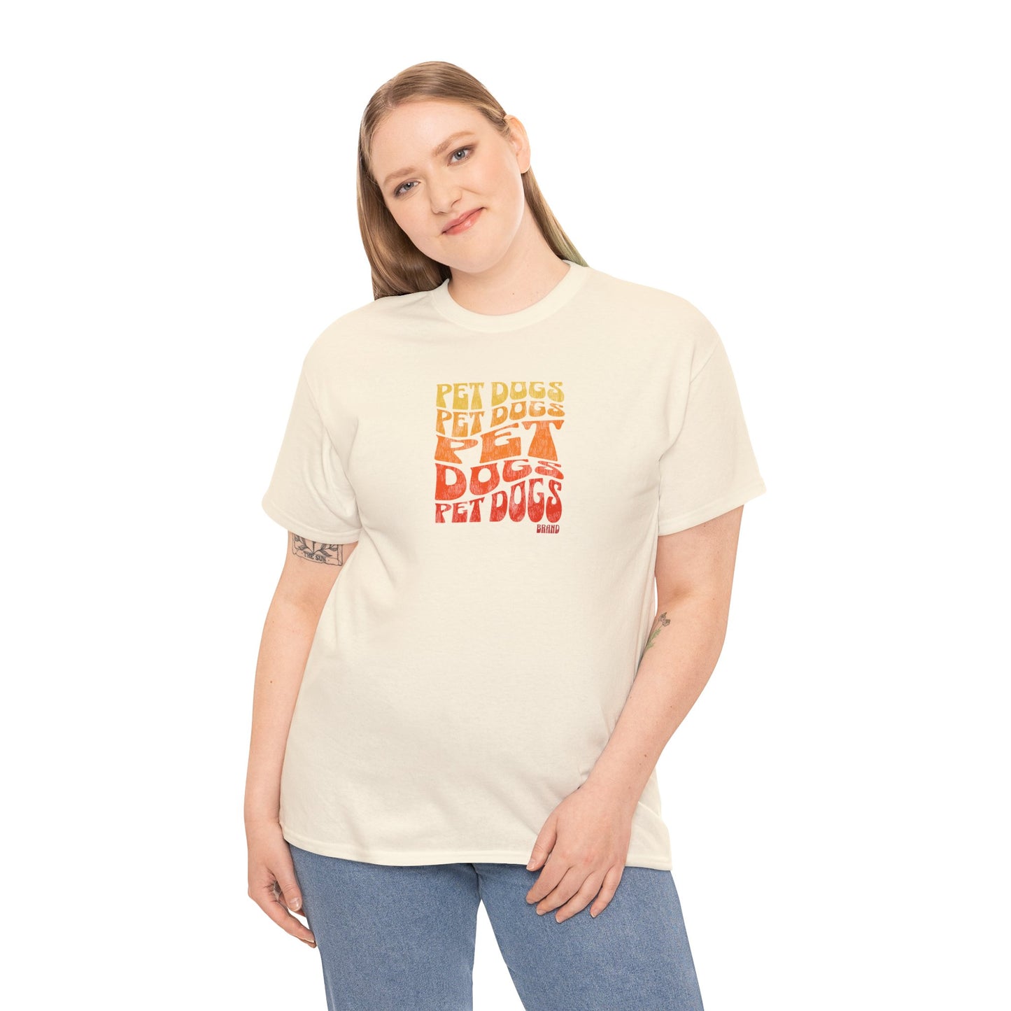 PET DOGS Groovy 70's Style Unisex Heavy Cotton Tee