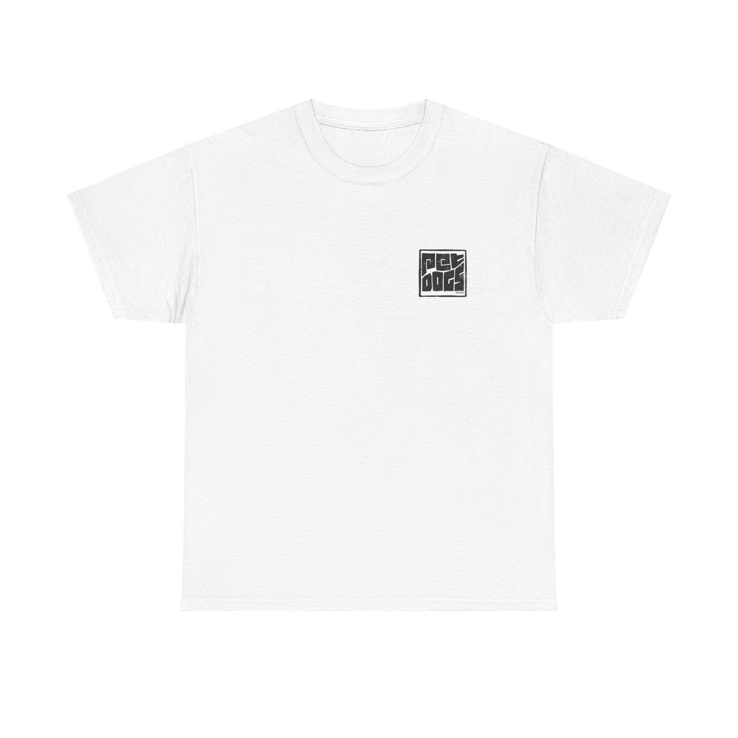 PET DOGS Ink Stamp Style Logo Tee