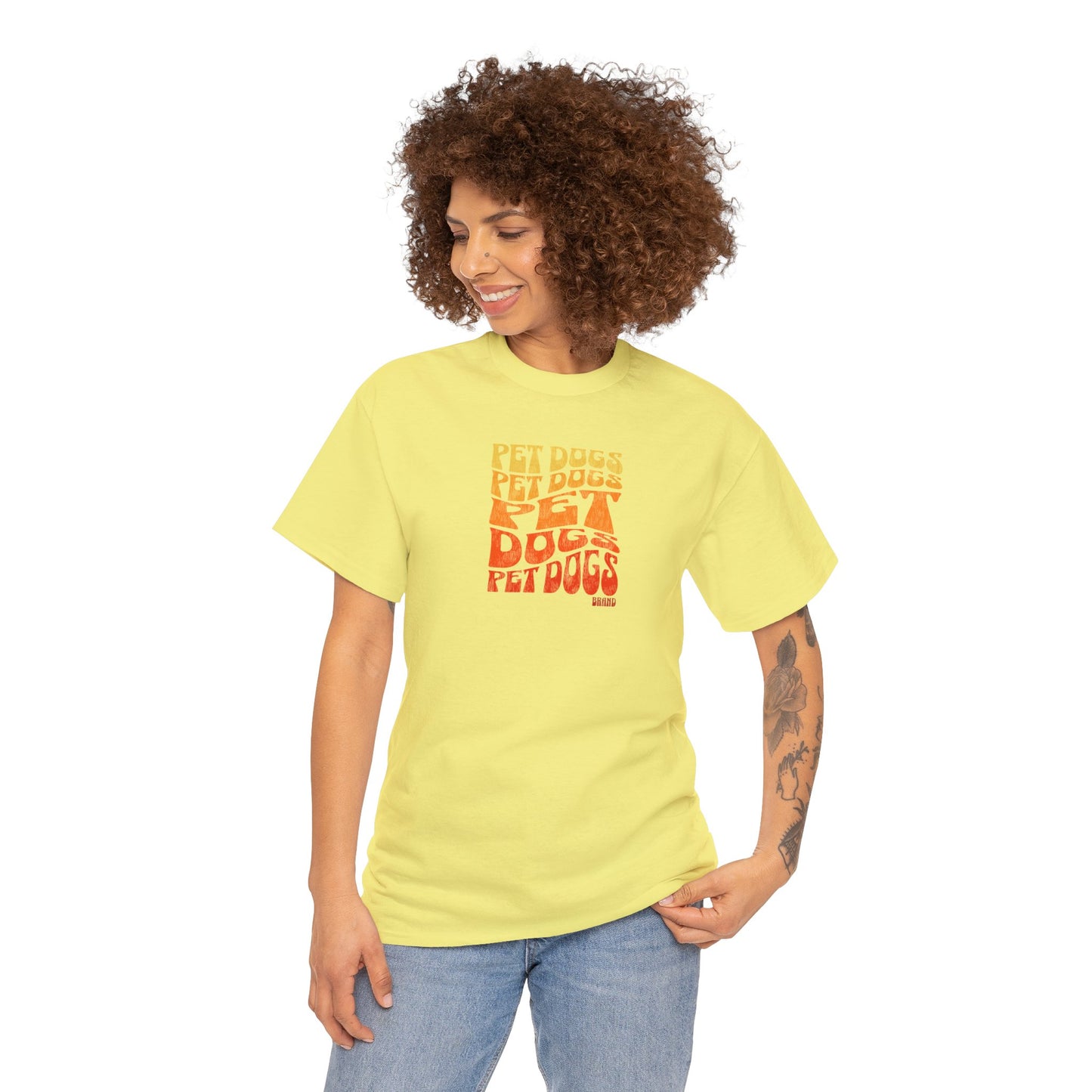 PET DOGS Groovy 70's Style Unisex Heavy Cotton Tee