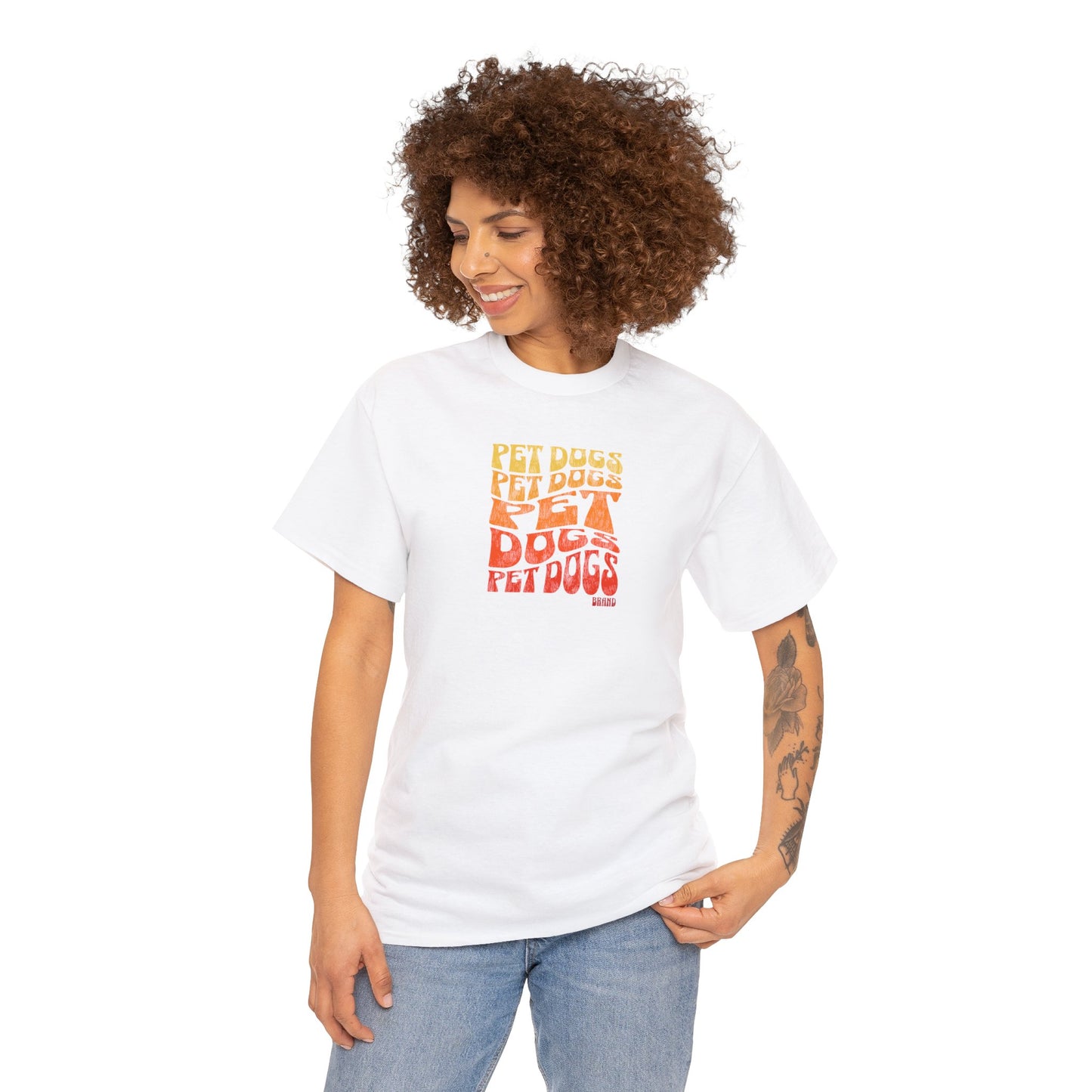 PET DOGS Groovy 70's Style Unisex Heavy Cotton Tee