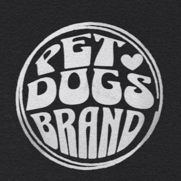 PET DOGS BRAND White Logo Fisheye Lens Retro Style Unisex Heavy Cotton Tee