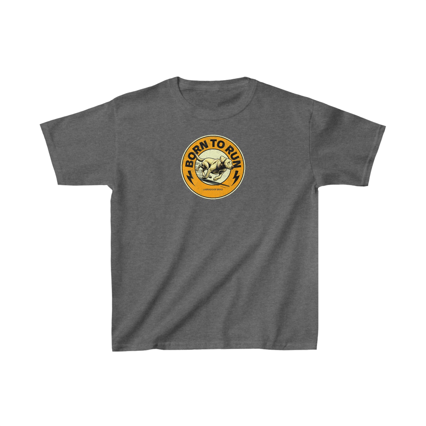 BORN TO RUN Kids Heavy Cotton Tee